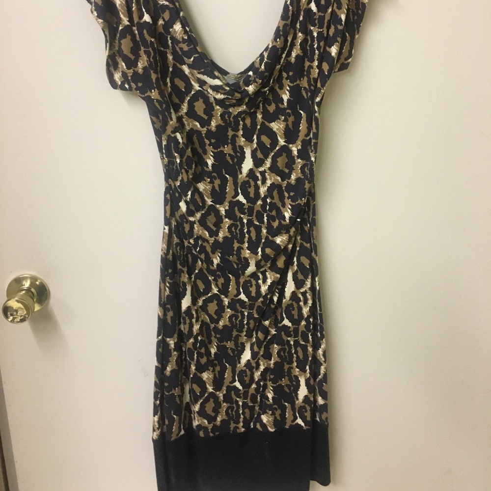 Diane Von Furstenburg designer dress lepoard print